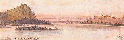 In der Nähe von Tafa, 18:00 Uhr, 16. Februar 1867 (507) von Edward Lear